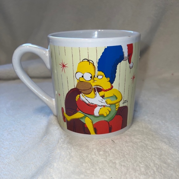 Simpson's HOMER & MARGE Holiday MUG Christmas NAUGHTY OR NICE 2011 SANTA XL - Picture 6 of 6
